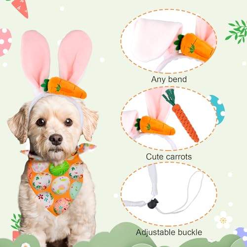 Disfraz de Conejo para Perro con Orejas y Bandana miniatura 4