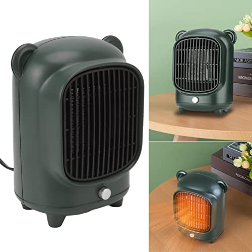 Aquecedor de ambiente para uso interno, aquecedor de sala de aquecimento de cerâmica PTC verde, desi
