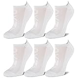 6 PAIR PACK OF MODERN ICONIC DKNY LOGO LOW CUT SOCKS with fashion forward reflective details are the ideal everyday silhouette for low top sneakers, loafers or flats.
