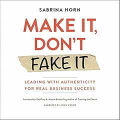 Make It, Don't Fake It Audiolibro Por Sabrina Horn arte de portada