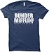 Dunder Mifflin Inc. WOMENS T-shirt Tee (Medium, NAVY BLUE)