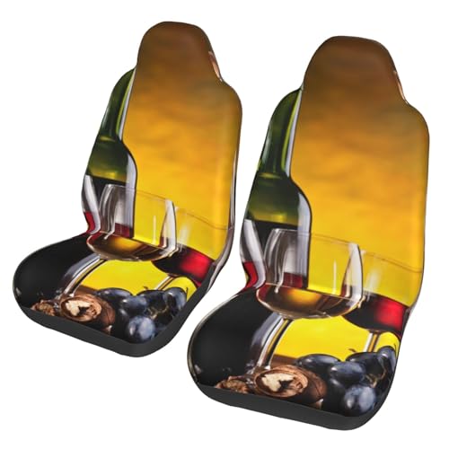 Funda universal para asiento de coche que evita manchas con diseño de botellas