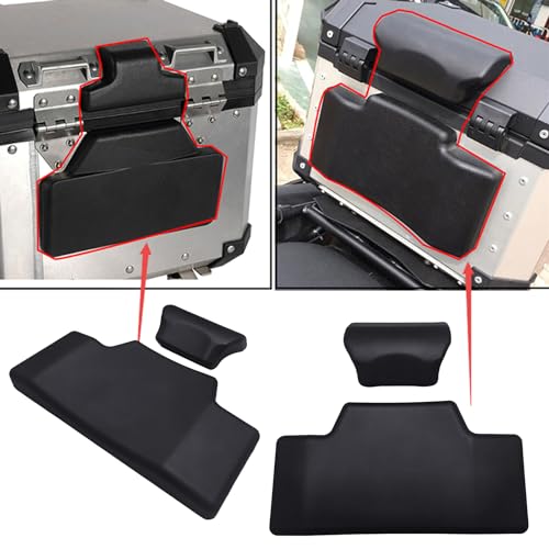 Almohadilla para respaldo de pasajero para moto, autoadhesiva y cómoda 4