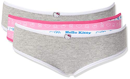 Kit Calcinha Com 3 Peças Sortidas Infantil, Hello Kitty, Tamanho 6