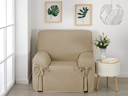 Martina Home Sofa Cover Ties, Cotton, Camel, 1 Space - Image 2