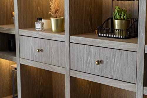 Goo-Ki Antique Brass Zinc Alloy Cabinet Pull For Dresser,Wardrobe,Cupboard- Single Knob 6 Pack #TOP3