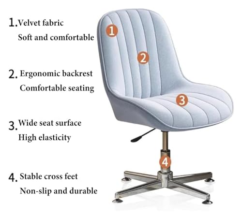 Chaises informatiques confortables pivotantes en hauteur LWX - 8