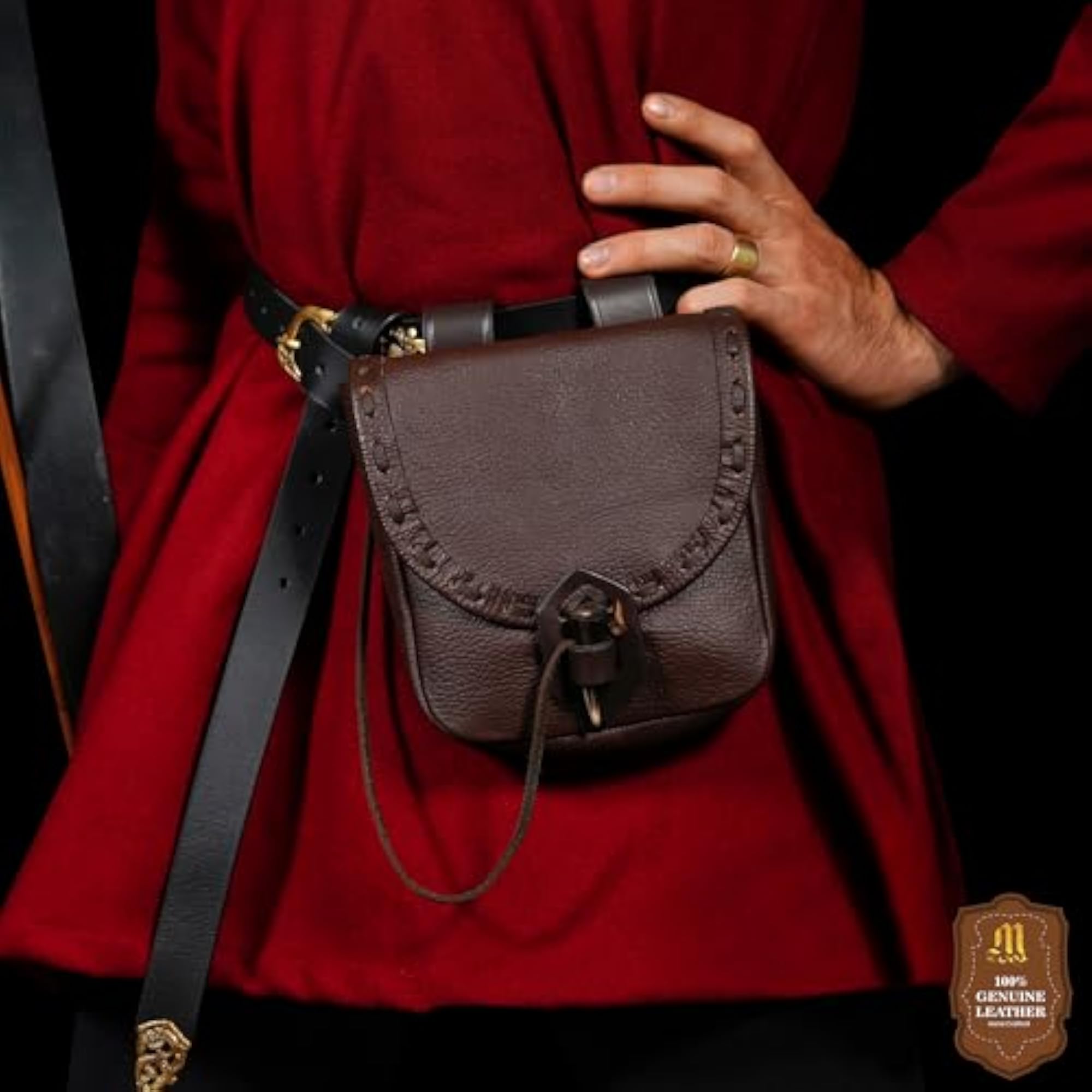 Medieval Leather Pouch Accessory