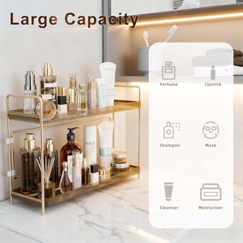 50% OFF Organizador de Baño LEEDA 2 Niveles, Gran Capacidad - Image 6