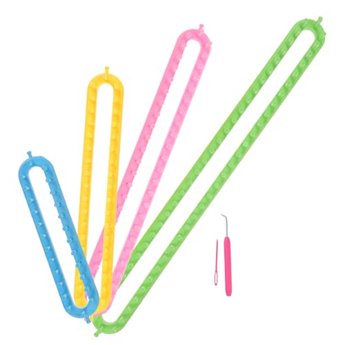 ARTIBETTER 4pcs Scarf Hat Knitting Loom Weaving Loom Machine Winter Scarf Knitting Darning Kits