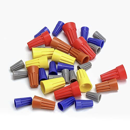 Zipcci 500 Pcs Electrical Wire Connector Screw Terminal, Yellow Wire Caps Twist Nuts Connectors #TOP6