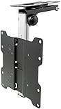 VIVO Manual Flip Down TV Ceiling Mount for 17 to 37 Flat Screens | Folding Tilt Pitched Roof and Under Cabinet Mounting for LCD TV and Monitors (MOUNT-M-FD37)