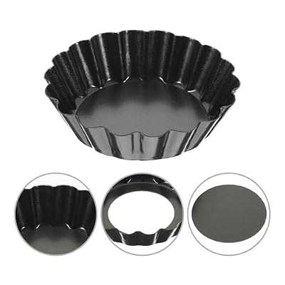 8 Pcs Steel Mini Egg Tart Tray, Removable Bottom Baking Pan For Mold Pudding Chocolate Dessert Small Kitchen