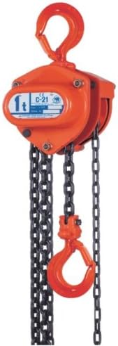 Elephant Lifting C21-0.5 Hand Chain Hoist, 0.5 ton Capacity, 15' Lift Height, Made in Japan