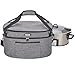 HOMEST Slow Cooker Bag for Crock-Pot 6-8 Quart, Insulated Travel Carrier with Easy to Clean Lining, Carry Case with Top Zip Compartment and Accessory Pocket