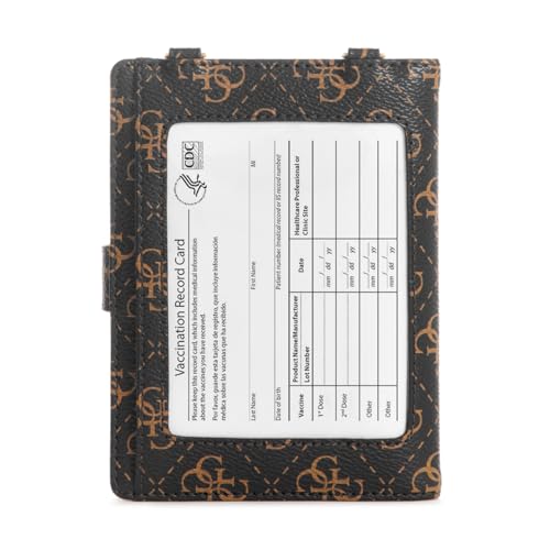 Image of Guess Women's Black Printed Wallet| Ladies Purse Handbags | Gift For Ladies