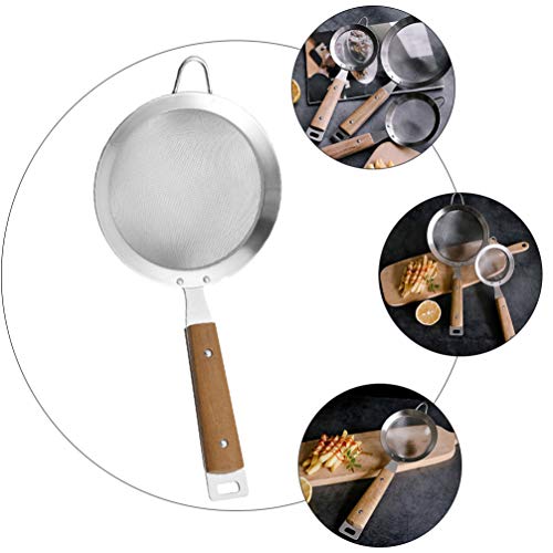 Cabilock Escumadeira de suco de malha de aço inoxidável para cozinha