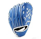 WEILFYONK Baseball Gloves 9.5-12.5 inches, Training and Beginner Softball Gloves, Youth and Beginner Softball, Left-Handed, Right-Handed Throwing (Blue, 9.5)