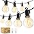 Brightown Outdoor String Lights - Globe Patio Lights 30 Ft with 30 G40 Shatterproof Bulbs, Waterproof Connectable Commercial Hanging Lights for Backyard, Bistro, Porch, Cafe, Deck