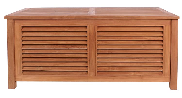 Mr. Deko Teak Aufbewahrungsbox Grande II - Teak - Box - Truhe - Aufbewahrungsbox - Kiste - Outdoormöbel - Teakholz - für… – Bild 4
