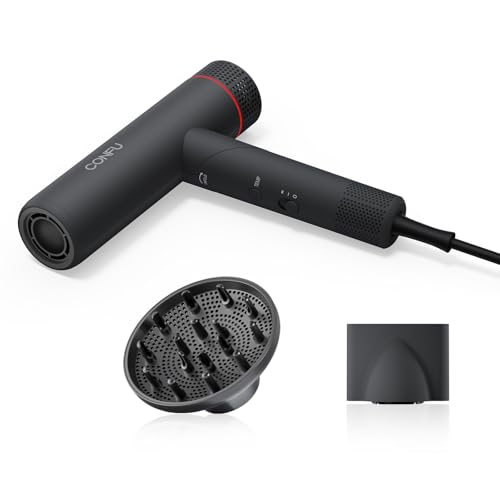 Hair Dryer, CONFU Hair Dryer with Diffuser 110000 RPM | High-Speed Professional Ionic Blow Dryer for Fast Drying, Hair Diffuser for Curly Hair for Home Travel - image 8