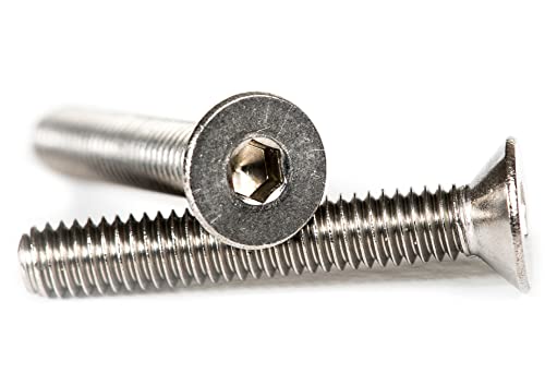 M6 (6mm x 40mm) Hexagon Socket Countersunk Head Cap Screws Flat Head Stainless Steel A2 (Pack of 20) D08ABC