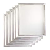 Aluminum Silk Screen Printing Screens 20 x 24 Inch Frame-110 White Mesh (6 PCS)