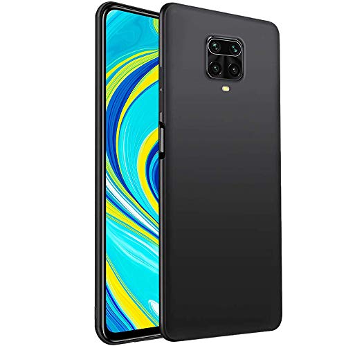 Image of TheGiftKart Sleek Back Cover Case for Redmi Note 10 Lite /Note 9 Pro /Pro Max /Poco M2 Pro | Slim Fit Protective Design | Ultra Matte Finish | Camera Protection Bump | Soft Silicon Case (Silicone, Black)