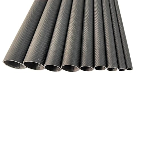 3k Carbon Fiber Tube, Plain Matte, Length:500mm, Wall Thickness: 1mm,Calibre: 5mm-40mm RC Airplane Models Accessories Carbon fiber square tube(31x29x500MM 2PCS)