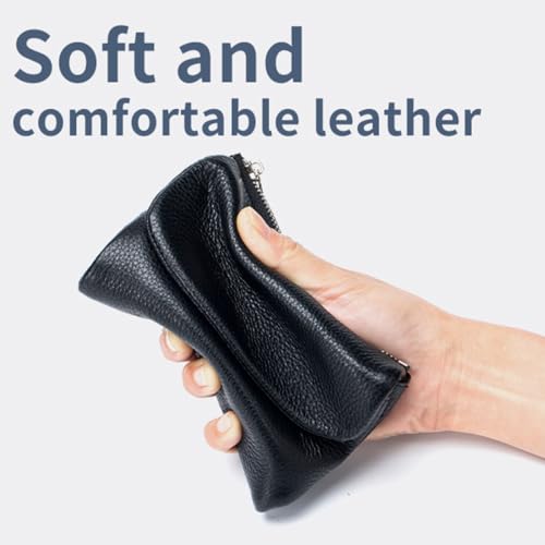 Joyfullygo Wallet, Unisex Pebble Leather Wallet, Genuine Leather Coin Purse with With Rfid Anti-Theft Protection (J)3