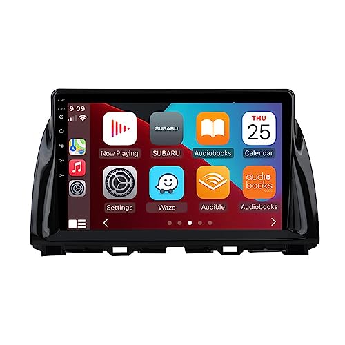 for Mazda CX5 CX-5 Radio 2012-2015 with 10.1" IPS Touchscreen Wireless Carplay Android Auto GPS Navigation for Car Stereo Head Unit Built-in DSP with Free Backup Camera (4GB RAM+64GB ROM)