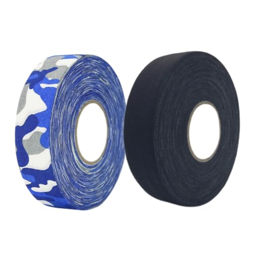 Csafyrt 2 Rollos Cinta de Agarre Antideslizante Cinta de protección Auto Adhesiva para Hockey sobre Hielo Tennis de Golf de Hockey