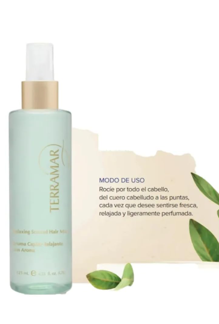 Terramar Relaxing Scented Hair Mist, Bruma Capilar Relajante con Aroma, 125 ml