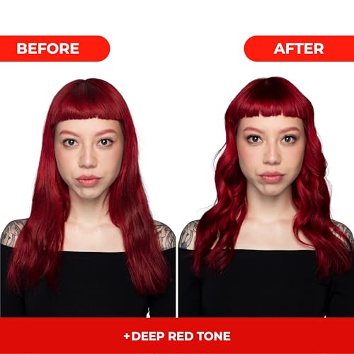 Image of naissant Deep Red Hair Toning Mask | Ultra High-Purity Pigments | Deposits Vibrant Red Tone | Hyaluronic Acid, Collagen & Biotin | Paraben, Ammonia & Sulfate Free | 10.1 Fl. Oz