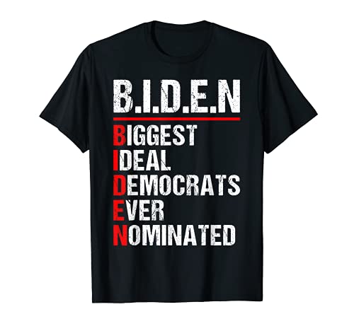 Homem Biden Biggest Ideal Democrats Ever Nominated Joe Biden 2024 t-shirt, Preto