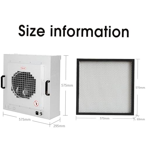 Campana de flujo laminar, filtro de ventilador vertical, banco limpio clase 100 con filtro HEPA H13 para laboratorio e industrial