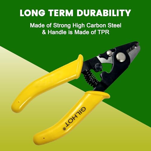 Image of Optical Fiber Cable Cutter - Fiber Optic Stripper includes 1.5mm Hex Key for Fine Adjustments of Fiber Striper