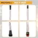 MOTOALL 5 Kits 2 Pin Way 16 AWG Waterproof Connector Male & Female Socket Plug Pigtail Wire Harness Lead Wiring Loom 1.5mm Series Terminal Black for Car Truck Boat Motorcycle Scooter Quad Bike Marine