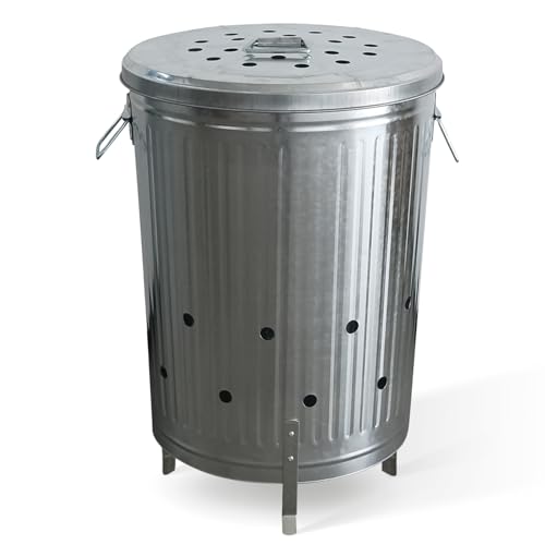 Plexon Incinerator Burn Barrel for Outside for Burning Trash Leaf - Metal Burn Can Cage Bin...