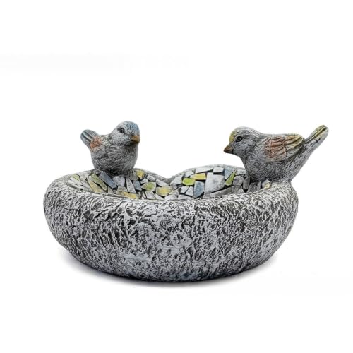 Bain d'oiseaux en résine haute qualité pour aménagement extérieur durable