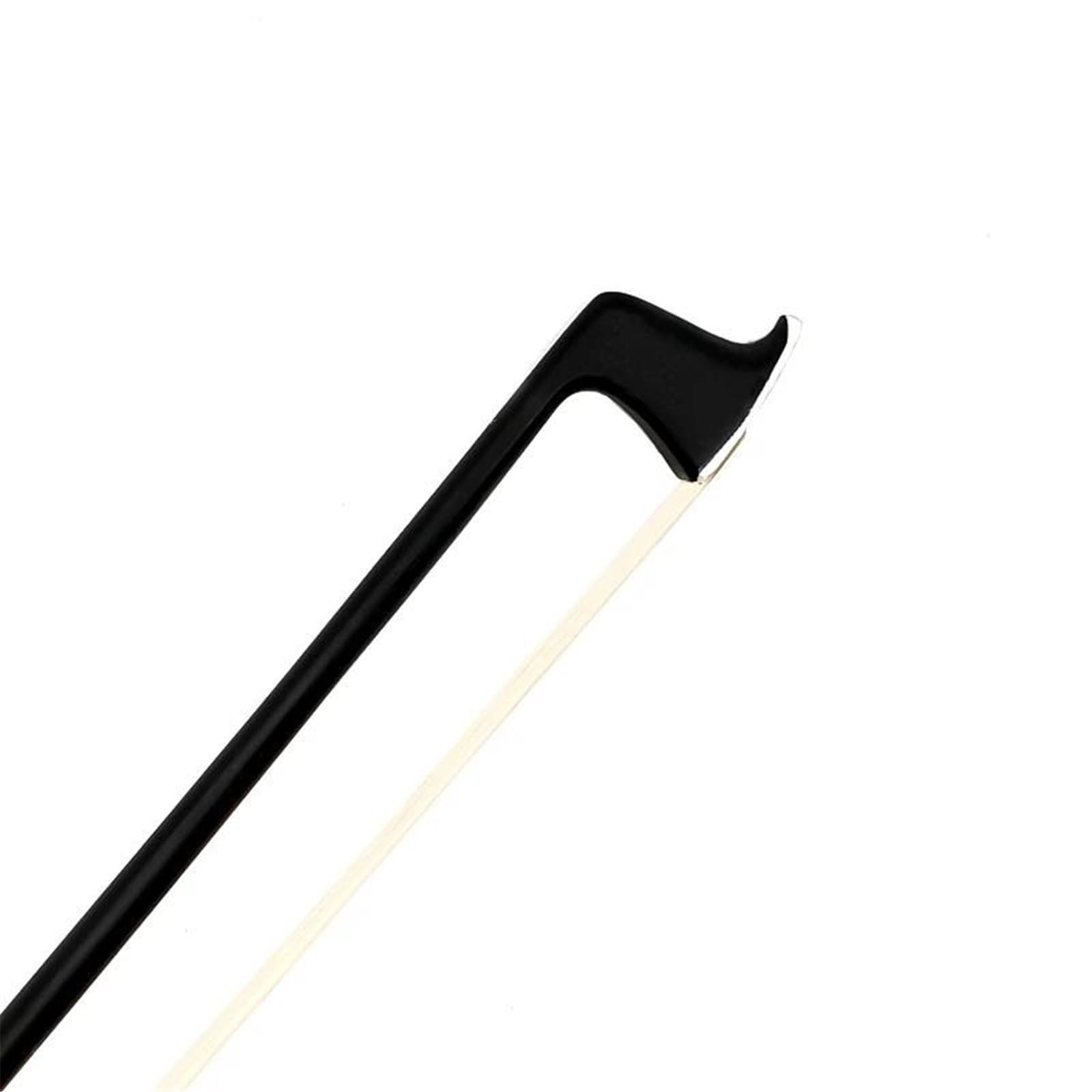 Arco Per Violino Parti in ebano per arco di violino 1/4 in fibra di carbonio e crine di cavallo(4/4 bk)