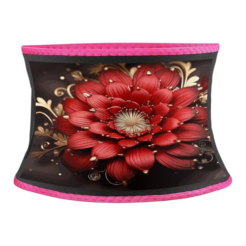Faja Red Gold Floral para Cintura Unisex