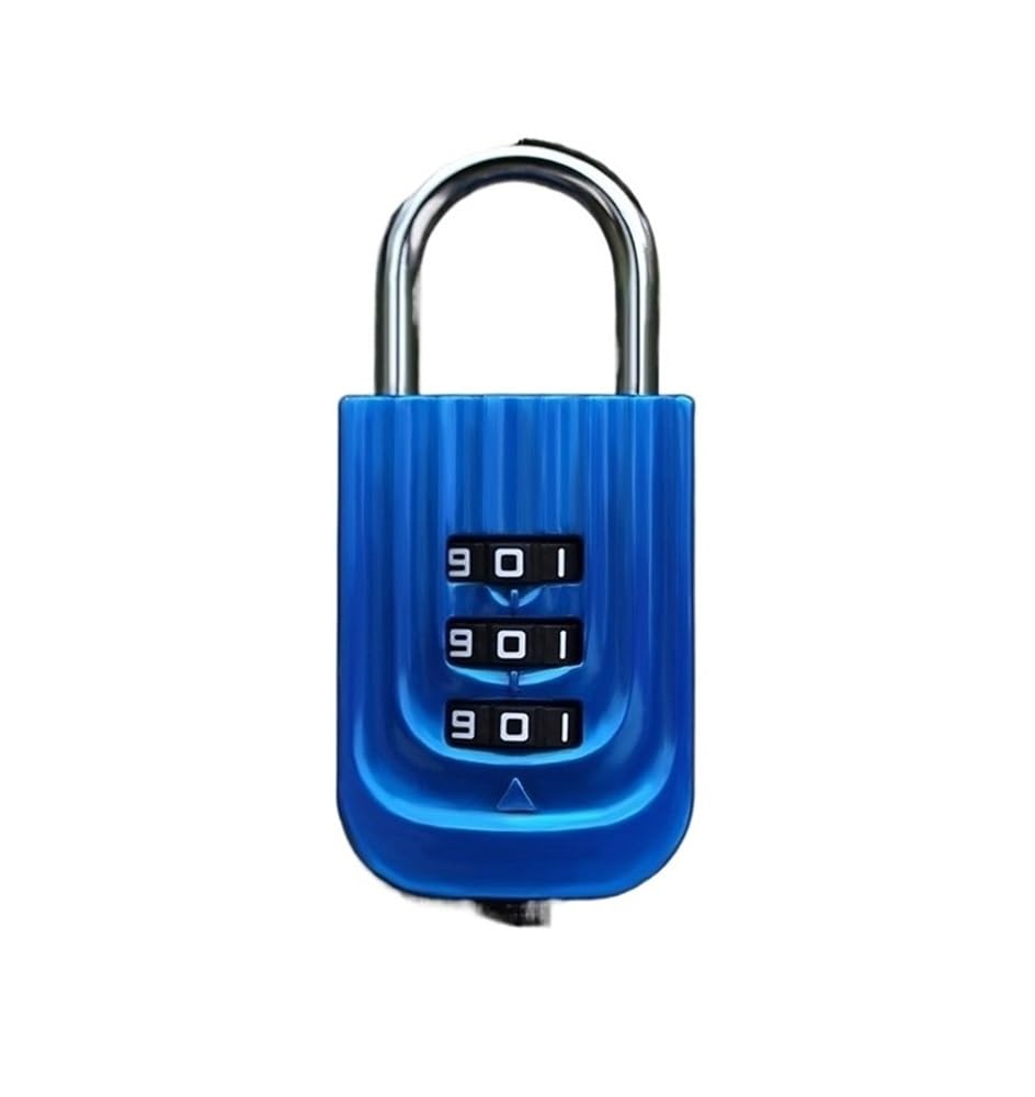 Gnyvzxplq Blu Suitcase Locks, 3 Digit Combination Password Lock Multicolor For Luggage Travel(Blu)