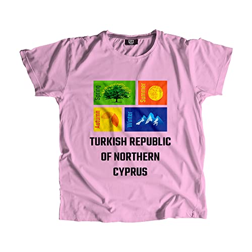 T-shirt Chypre du Nord rose clair pour vos sorties décontractées et moments de détente