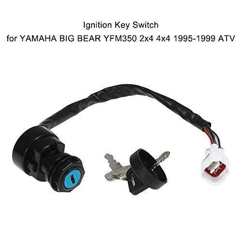 Yorten Chave de ignição compatível com YAMAHA BIG BEAR YFM350 2x4 4x4 1995-1999 ATV