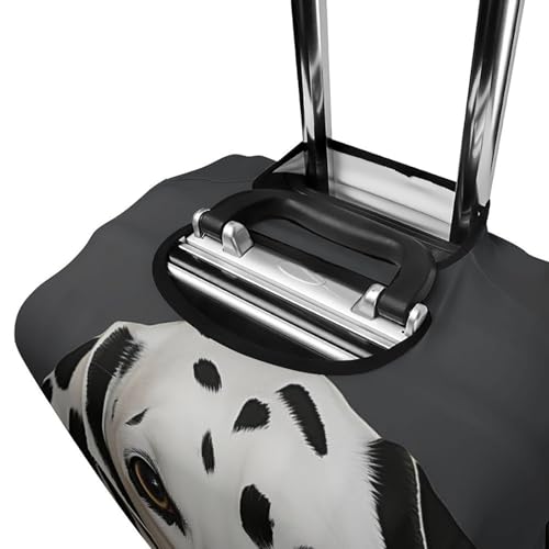 Housse de valise dalmatien blanche anti-rayures en polyester lavable pour protéger votre bagage M - 5