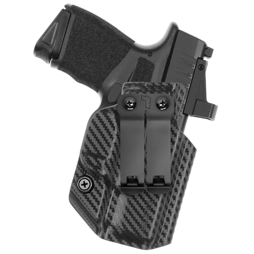 Tulster IWB Profile+ Holster in Right Hand fits: Springfield Armory Hellcat | Optic Compatible Inside The Waistband Appendix Concealed Carry Kydex Holster - Tulster