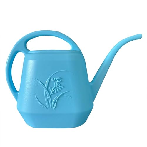 VKPLITE Plant Watering Can - 1 Gallon - Sky Blue - with Long Spout for Indoor and Outdoor Plant Garden