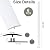 6 Pcs Floor Transition Strip,T Moulding for Laminate Flooring Planks,Wood Grain Transition for Carpet,Floor,Tile (White, 29 x 1.6 inch)