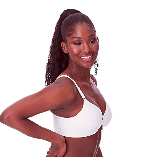Bali Women's Comfort Revolution Front-Close Shaping Underwire Bra, White,40D #TOP2